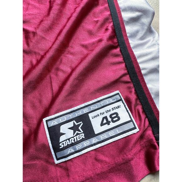 CAMBY #21 UMass 90s STARTER basketball jersey L red Amherst Minutemen vintage - Picture 5 of 11